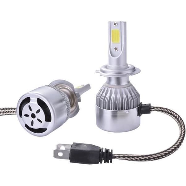 XCSOURCE 2st halogenlampa H7 LED bilstrålkastare 10000Lm 55W Kylfläkt 6000K Vit LD974