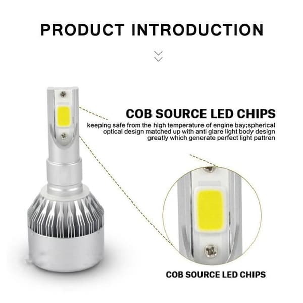 110W 26000LM H7 CREE LED-lampa Billjus Lampsats Strålkastare Ljus Vit 6000K