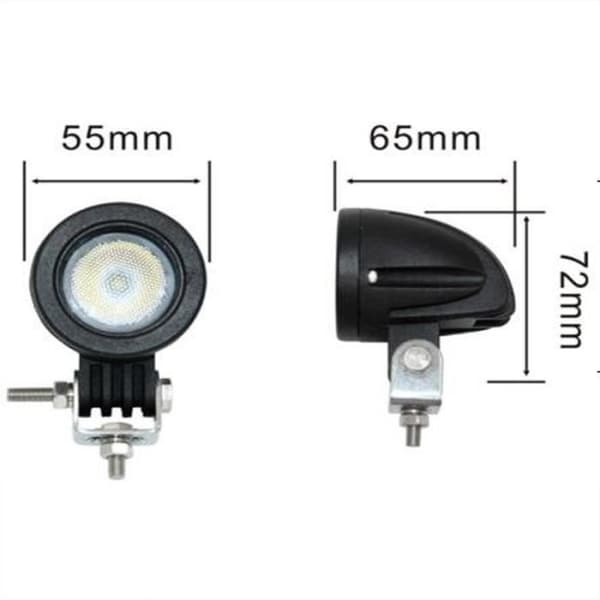 18W LED Spotlampa Bil LED Arbetsljus Ljus SUV ATV Strålkastare 2PC