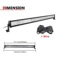 Miniatyrbild 2 av 2: LED-ljusramp, vattentät, universell passform, 52 tum 300W