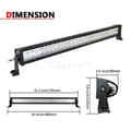 Miniatyrbild 2 av 2: LED-ljusramp, vattentät, universell passform, 52 tum 300W