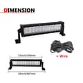 Miniatyrbild 2 av 2: LED-ljusramp, vattentät, universell passform, 52 tum 300W