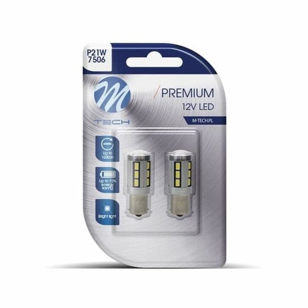 Bilpære M-Tech MTECLB355W 12 V Kald Hvit