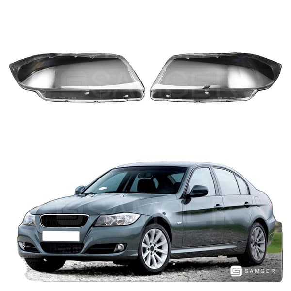 BMW 3-seriens strålkastarlock, högkvalitativt PC-material, UV-skydd