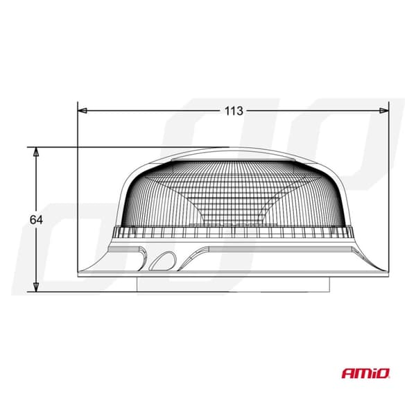 Lavt blink med magnet 18LEDs