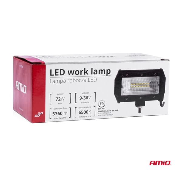 Arbeidslys 24 LED 9-36V 5760lm