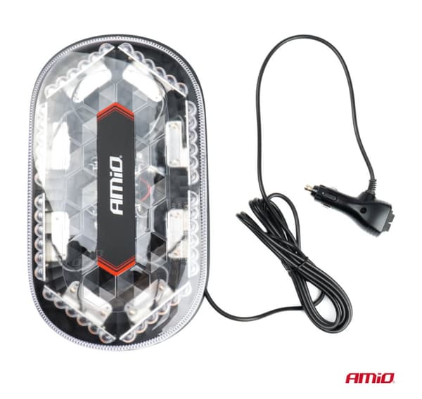 Magnetisk blinklys 48 smd led 12-24V