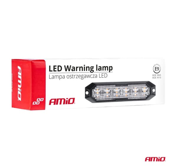 Tyndt blink til gitter 12/24V 6*3W LED R65 R10 129*30