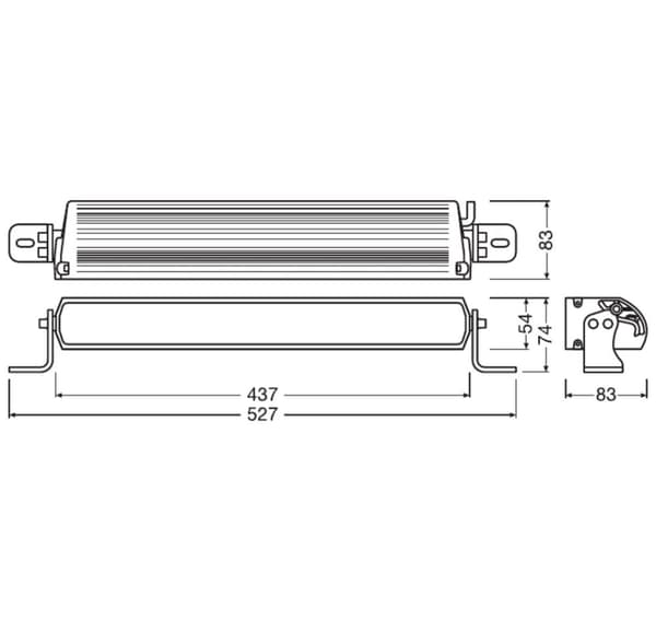 Osram LED extraljus 12/24V FX500-SP