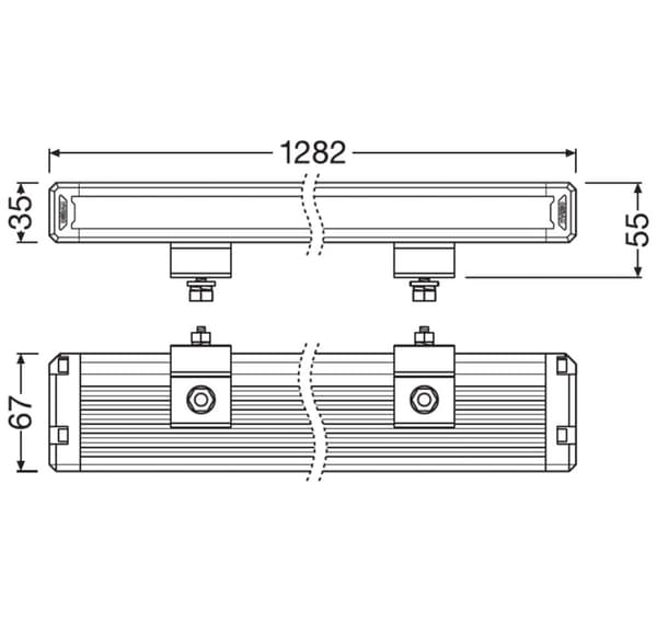 Osram LED-hjælpelys 12/24V VX1250-CB