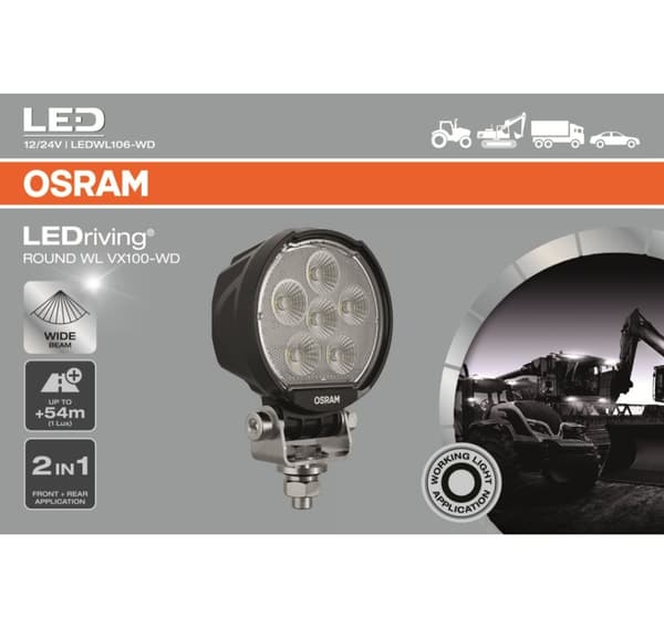 Osram LED työvalo 12/24V VX100-WD 20W