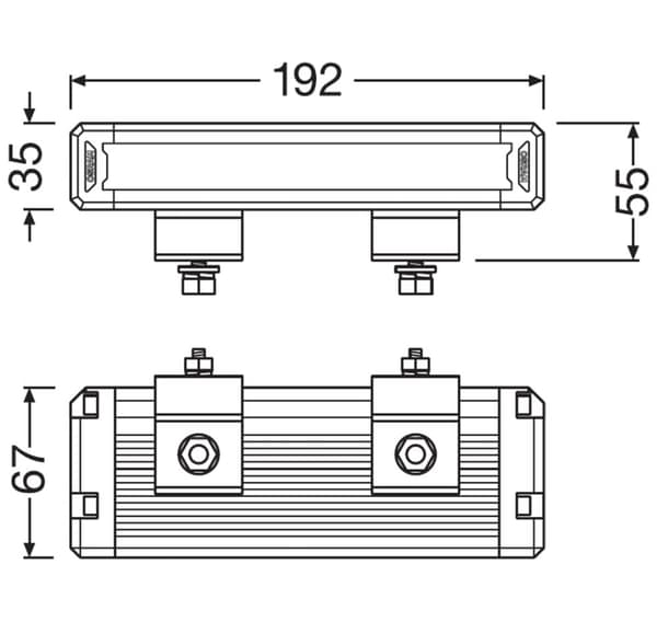 Osram LED extraljus 12/24V VX180-SP