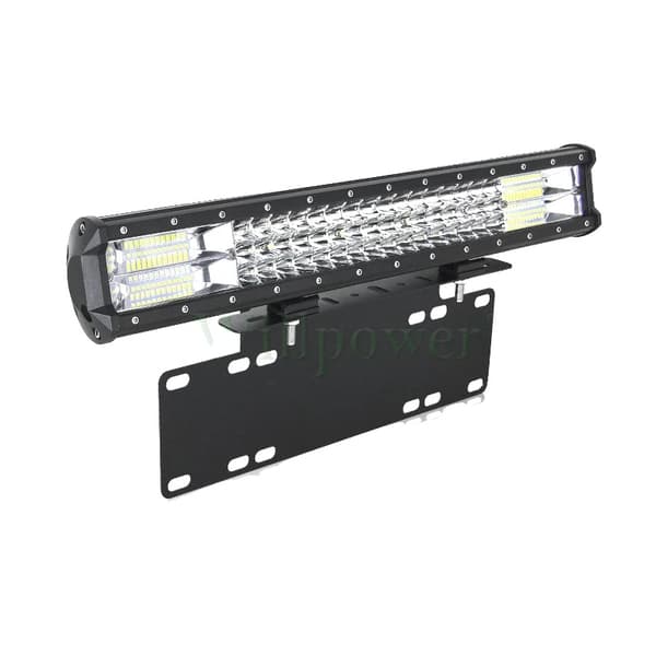 20 Tommer LED Lygtebar, 288W Effekt, Kombineret Stråledesign,Bar Bracket C Tråd Bar Bracket