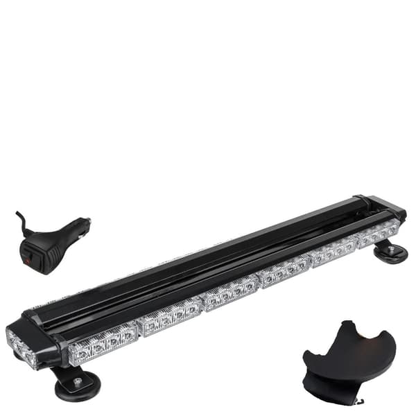 LED Strobe Lysbar, 54 Højintensitets LED'er, 7 Blinkmønstre, Vandtæt Design