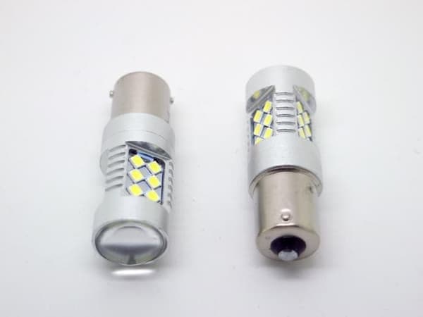 Ba15s 6000K Canbus led lampor bromsljus backljus 1156 p21w