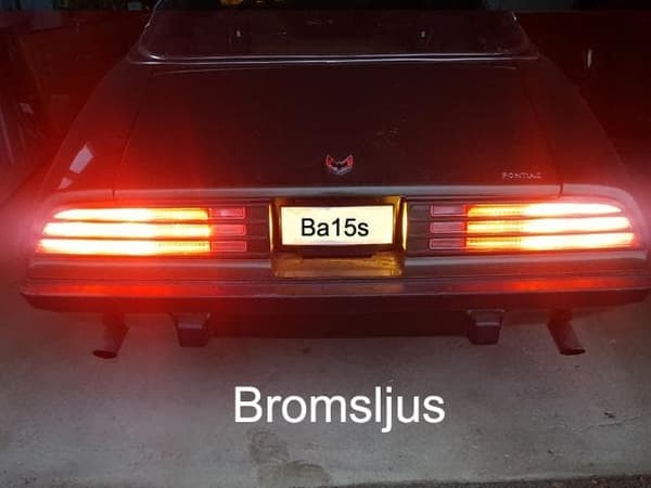 Ba15s 6000K Canbus led lampor bromsljus backljus 1156 p21w