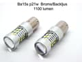 Miniatyrbild 1 av 7: Ba15s 6000K Canbus led lampor bromsljus backljus 1156 p21w