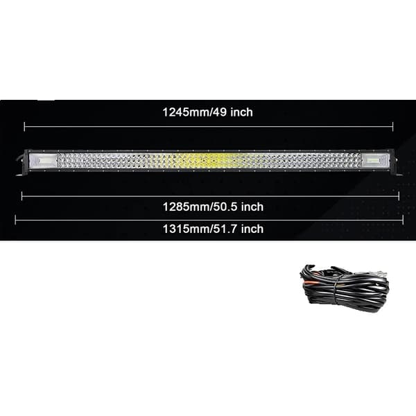 LED Lysbar, 540W Lysstyrke, Vandtæt IP67,Bøjet 32 tommer tråd