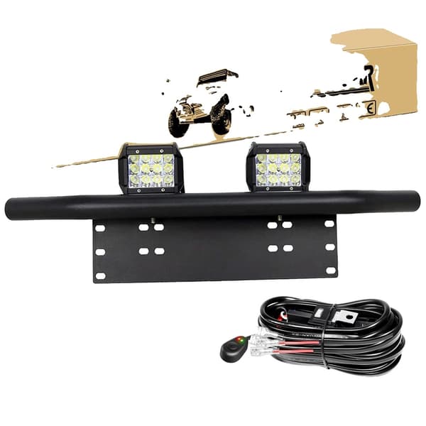 LED Lysbar, 36W-72W Effekt, Vandtæt IP67,4i 2X36W Ledning 4in 2X36W Wire