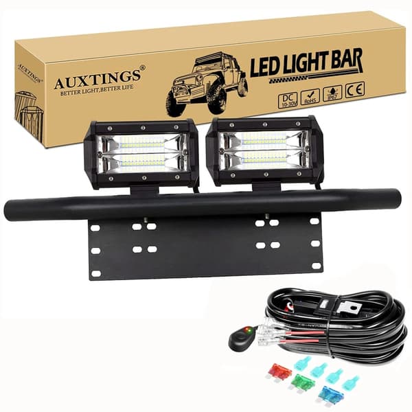 LED Lysbar, 36W-72W Effekt, Vandtæt IP67,4i 2X36W Ledning