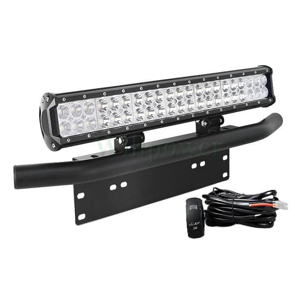 20 Tommer LED Lysbar, 126W Effektudgang, Kombineret Stråledesign,Bar Bracket C Tråd