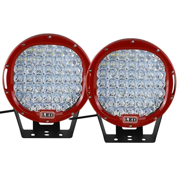 LED Työvalo, IP67 Vesitiivis, Kestävä Alumiinikuori,2X Punainen 225W Spot