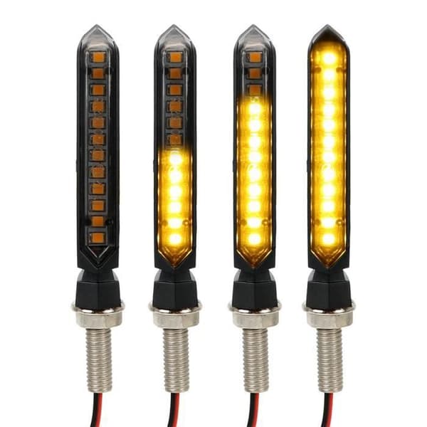 2 x universell anpassningsbar LED-indikator ip68 motorcykel skoter quad ...