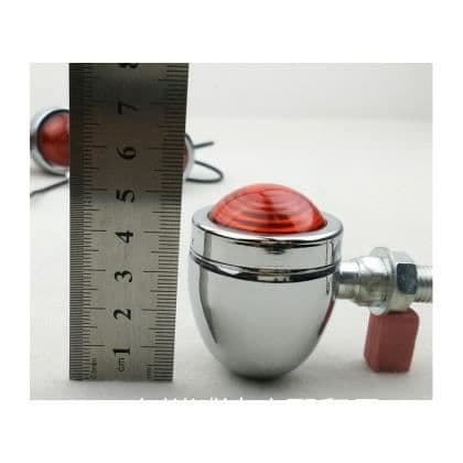 2 x universal matt svart indikator motorcykel chopper bobber cafe racer anpassad grusbana