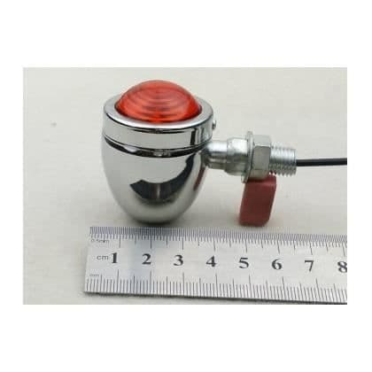 2 x universal matt svart indikator motorcykel chopper bobber cafe racer anpassad grusbana