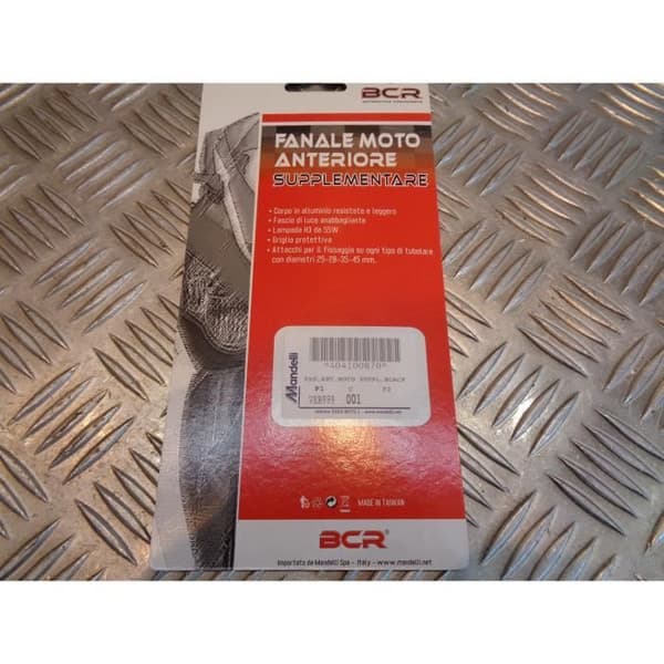 extra strålkastare frambelysning h3 glödlampa 12V - 55W motorcykel skotercykelrör 25 till 48mm universell anpassningsbar bcr