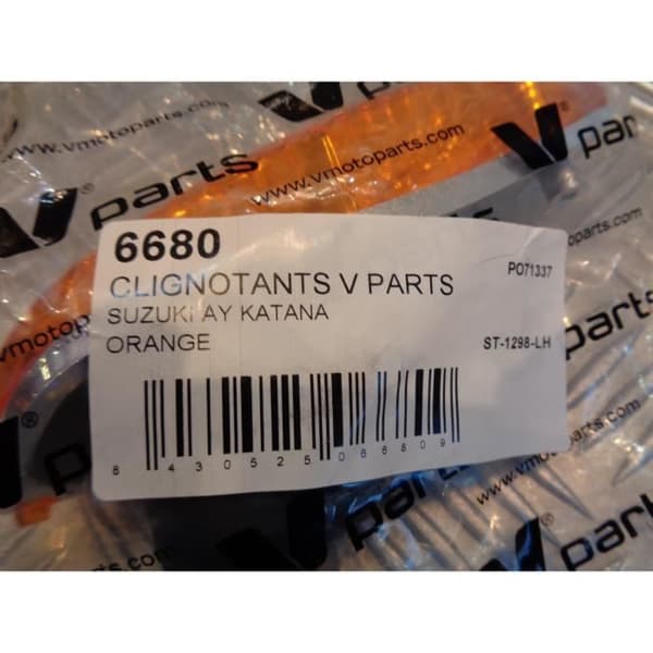 vänster fram blinkers skoter suzuki ay 50 katana v delar ST-1298-LH bihr 6680