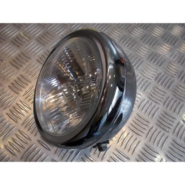 strålkastare metall krom universal motorcykel bobber anpassad chopper café racer scrambler neo klassisk retro ...