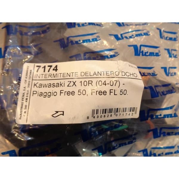 främre höger indikator motorcykel kawasaki zx-10 r zxr ninja skoter piaggio 50 gratis vicma v delar bihr 7174