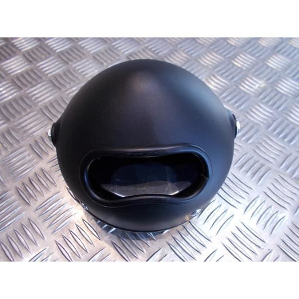 strålkastare metall svart universal dubbel full led motorcykel bobber custom chopper cafe racer scrambler neo klassisk retro