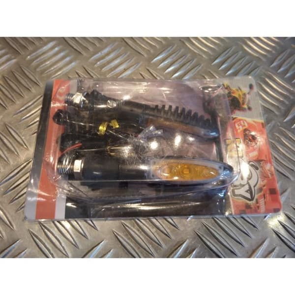 set med 2 univesel LED-blinkljus anpassningsbar skoter motorcykel 2 hjul fyrhjuling