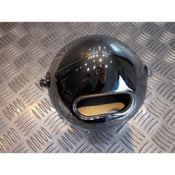 strålkastare metall krom universal dubbel full led motorcykel bobber anpassad chopper café racer scrambler neo klassisk retro