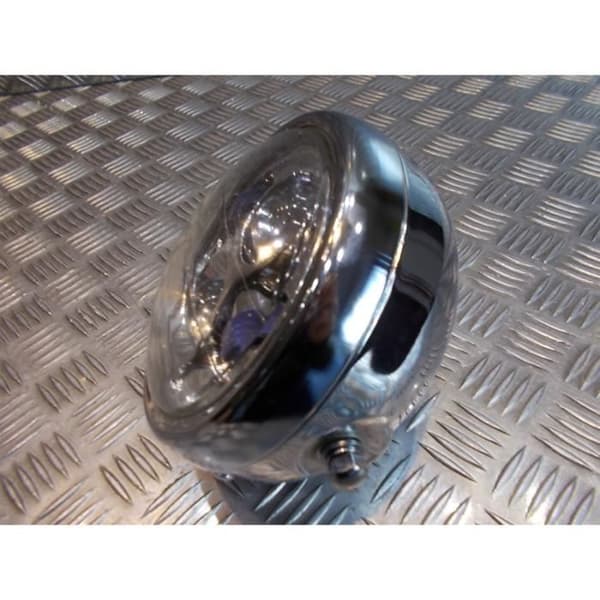 strålkastare metall krom universal dubbel full led motorcykel bobber anpassad chopper café racer scrambler neo klassisk retro