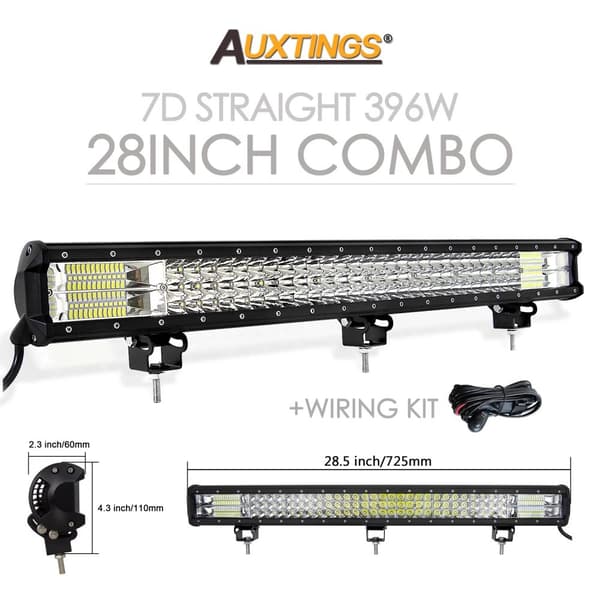 LED Lysbar, 396W til 612W Effekt, IP67 Vandtæt Vurdering,45 tommer uden ledninger