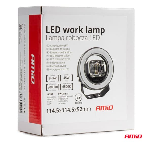 Arbeidslys 45W 6500K 8000lm 9-36V