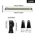 Miniatyrbild 2 av 4: XMTECH 108 cm 540W Arbetslampa Kombinations LED Bar Offroad 10-30V