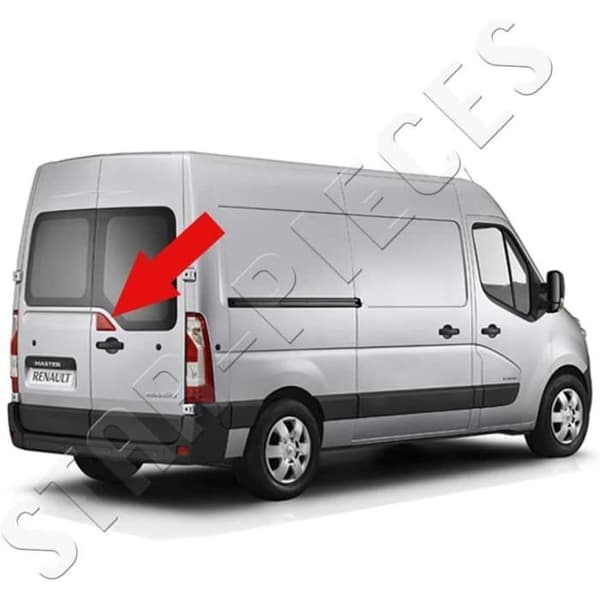 Bakljus för Master 3, Opel Movano B, Nissan NV400 (2010-2022) extra bromsljus på bakdörren[792]