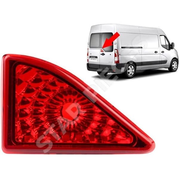 Bakljus för Master 3, Opel Movano B, Nissan NV400 (2010-2022) extra bromsljus på bakdörren[792]