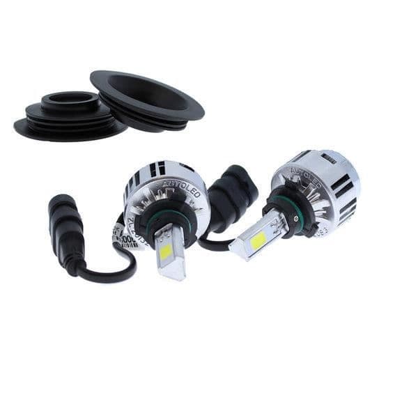 Yatek 9006 LED bil- och motorcykelljus, 12V, Carrefour, 36 W, 3300 lumen, 6000 K, innehåller fläkt och kylfläns