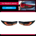 Miniatyrbillede 2 af 2: Baglygter til Mazda 6 Atenza, Klar LED-belysning, Holdbart PP-materiale,Sort