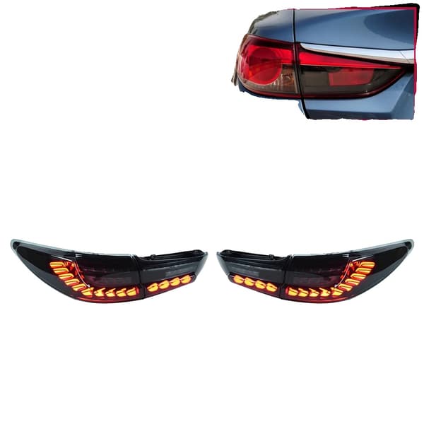 Baglygter til Mazda 6 Atenza, Klar LED-belysning, Holdbart PP-materiale,Sort