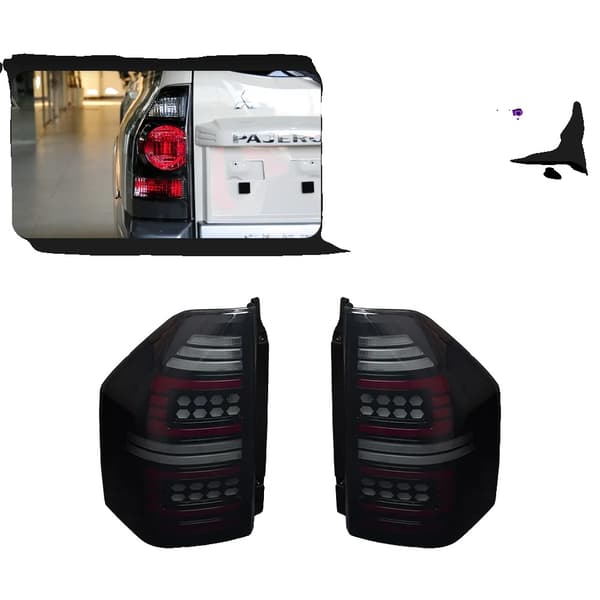 AKD Bakljus för Pajero V73 V75 V77 V87, LED-belysning, rökdesign,Rök