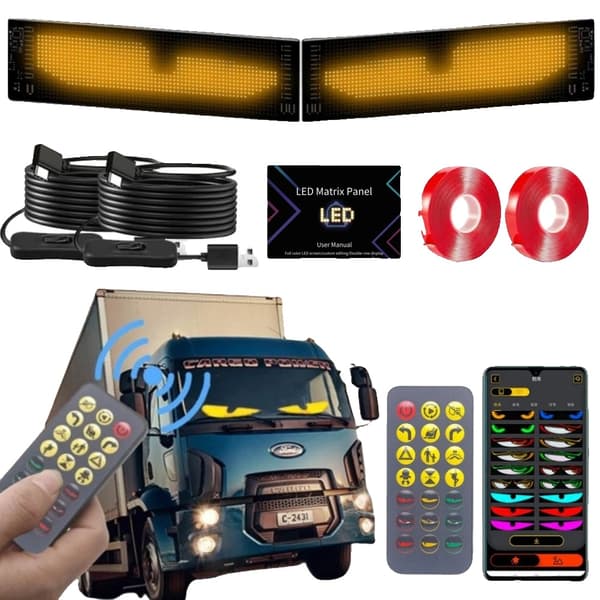 Truck LED Djævle Øjne, Tilpasselige Designs, Bluetooth Forbindelse, Stor Størrelse