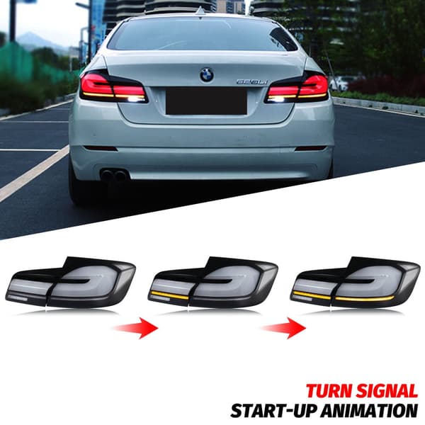 BMW 5-Serie F10 M5 LED Bakljus, Direkt Ersättning, Vattentålig Design, Sekventiella Blinkers