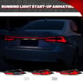 Miniatyrbillede 5 af 5: LED Baglygter til Lexus IS Serie, Dynamisk Animation Blinklys, Plug-and-Play Installation, Vandtæt Design