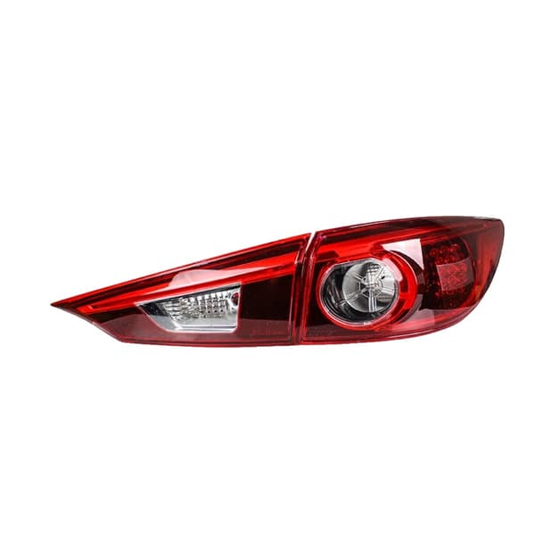 LED Bakljus för Mazda 3, Klar Röd Färg, Hållbart ABS-material,LED bakljus